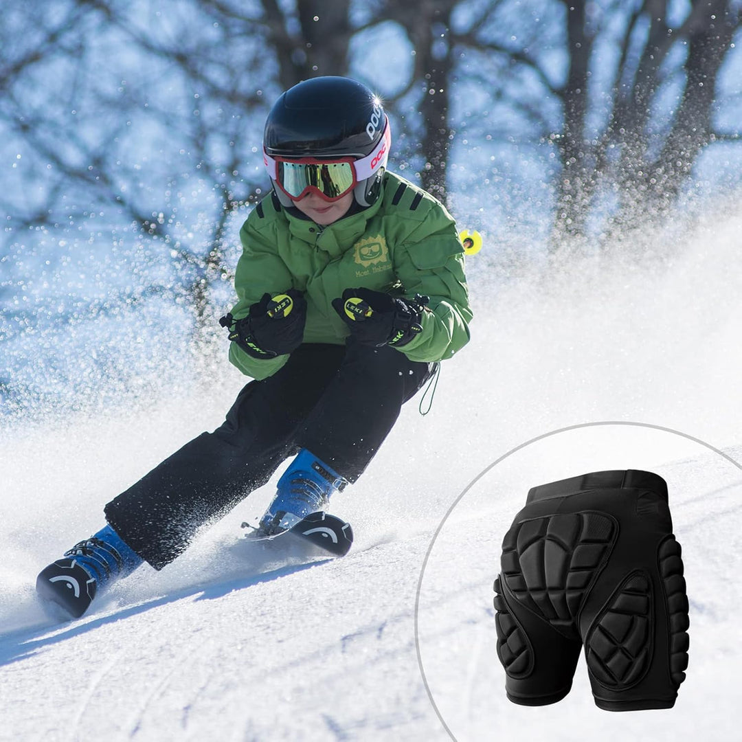 Cienfy 3D Hüftpolster Eva Protektorenhose Gepolsterter Shorts Crash-Pad Impakthose für Skiing, Eisla