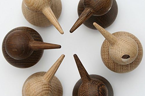 Architectmade Bird Vögel Deko Holzfigur Klein - Eiche geräuchert Smoked, Smoked