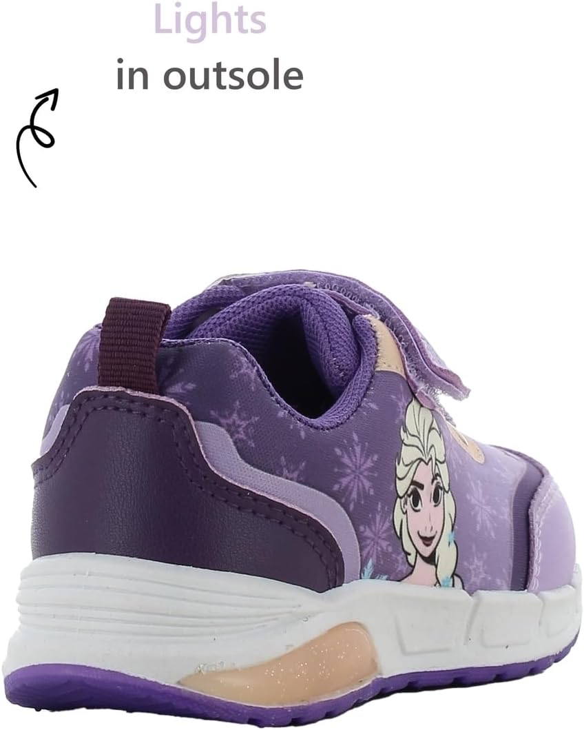 Leomil Frozen ELSA Schuhe Blinkschuhe Mädchen, Ideal for Schule und Freizeit 29 EU Lila 845, 29 EU L