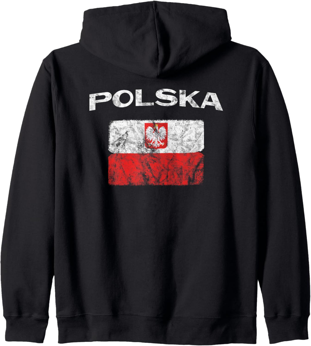 Polska (Vintage) – Polnische Flagge Kapuzenjacke