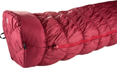 deuter Exosphere -6° Kunstfaser Schlafsack, cranberry-fire Zip right, Zip right