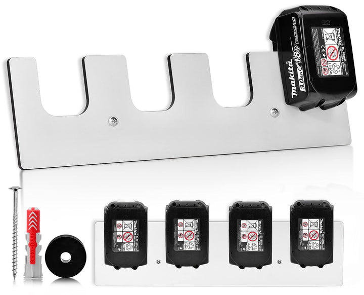 trand Wandhalterung für 18V/14,4V Akkus – Akkuhalter inkl. Montagematerial – Praktische Akku Halteru