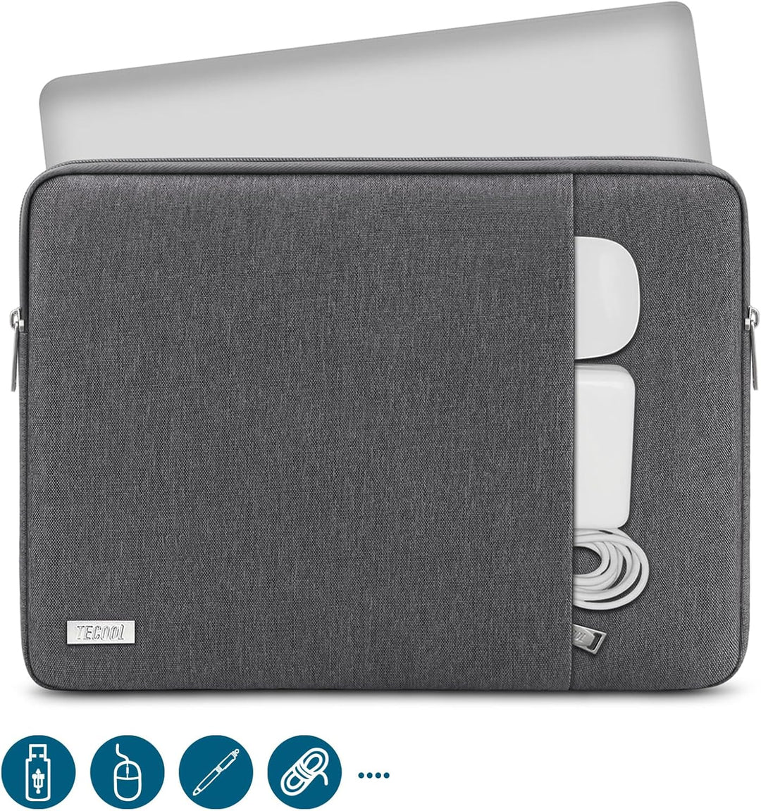 TECOOL 14 Zoll Laptoptasche LaptopHülle für 14” Lenovo Thinkpad ideapad HP Elitebook Acer Dell Chrom