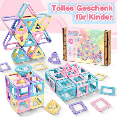 Lovchil Magnetische Bausteine, Magnetspielzeug Magneten Kinder, Magnetbausteine Magnet Montessori Sp