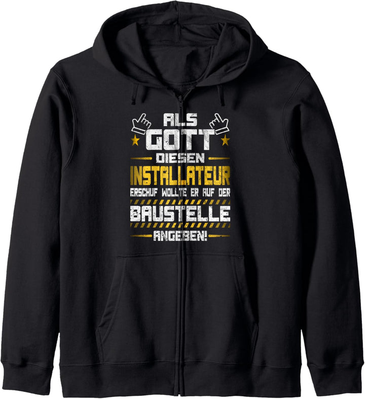 Als Gott diesen Installateur erschuf | Klempner Kapuzenjacke