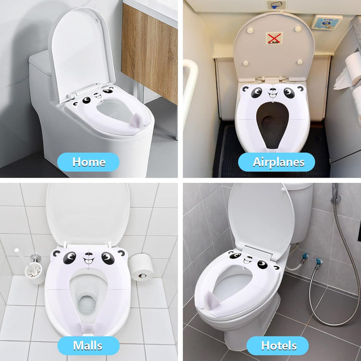 Faltbarer Baby-Toilettensitz, Toilettenadapter für Kinder Toilettensitzbezug, Toilettensitz WC Sitzb