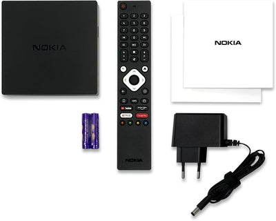 Nokia Streaming Box 8000, Android TV (Chromecast, HDMI, Netflix, Prime Video, Disney+) Streaming Box