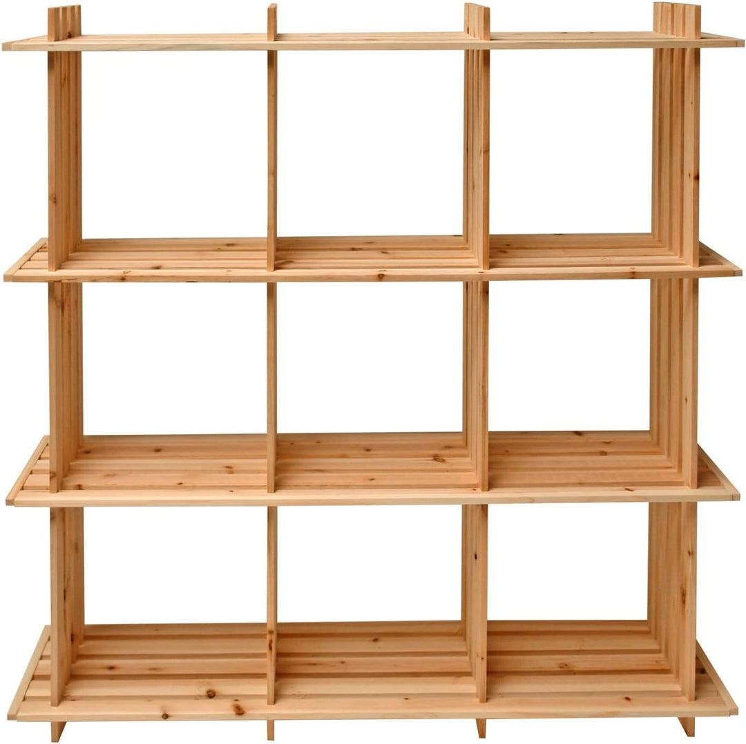 DEMA Holzregal Universalregal – Lagerregal, Kellerregal, Aufbewahrungsregal – stabil, platzsparend,