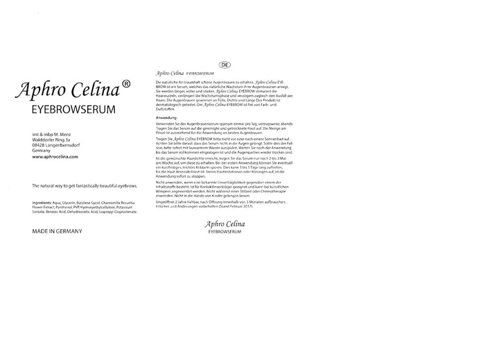 Aphro Celina Eyebrow 3 ml Augenbrauenserum