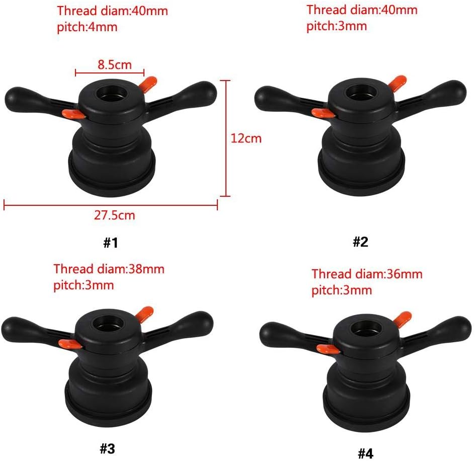 Qiilu Reifenradausgleich, 40mm Schnellverschluss Nabe Flügelmutter Auswuchtmaschine Reifenwechselwer