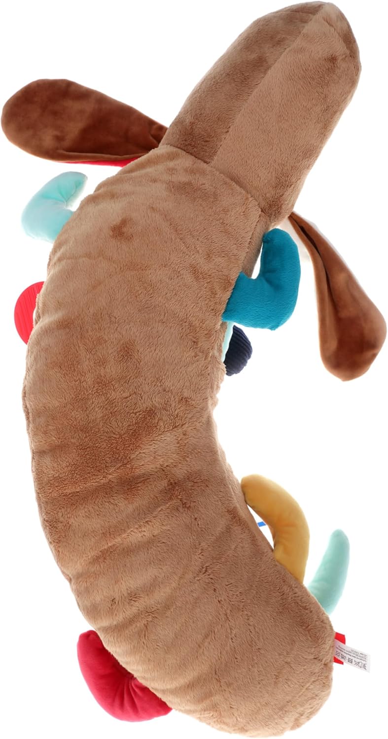 SIGIKID 40999 Aktiv-Kissen Hund Baby Activity PlayQ Mädchen und Jungen Babyspielzeug empfohlen ab 3