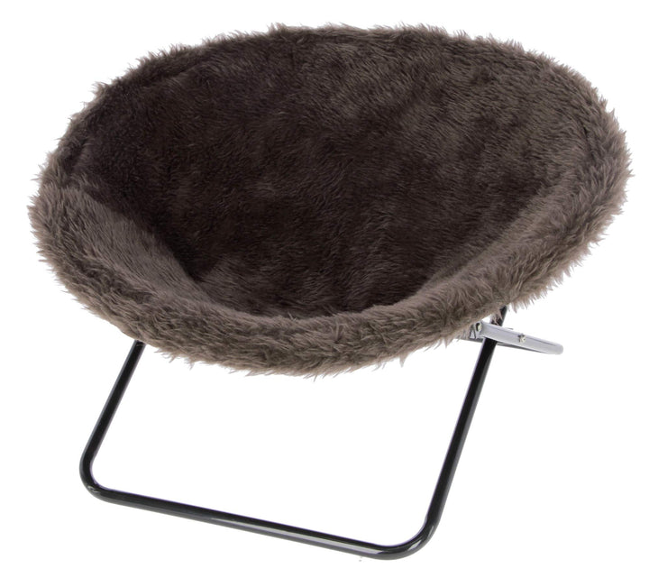 Kerbl Liegemulde Sharon, Katzenliege, 50 cm Durchmesser, 1 Stück (1er Pack), braun braun L 53 x B 52