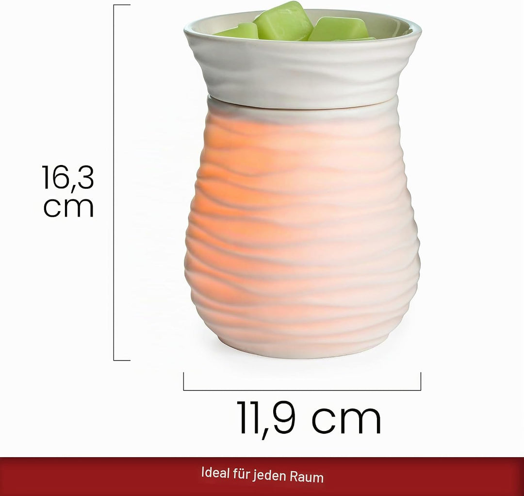Candle Warmers Harmony Illumination Duftlampe elektrisch weiss Porzellan