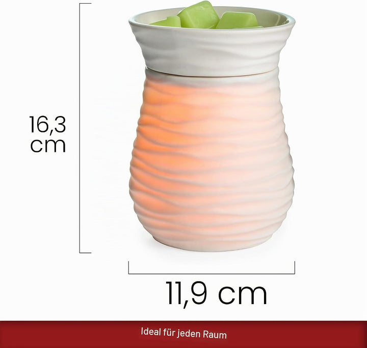 Candle Warmers Harmony Illumination Duftlampe elektrisch weiss Porzellan