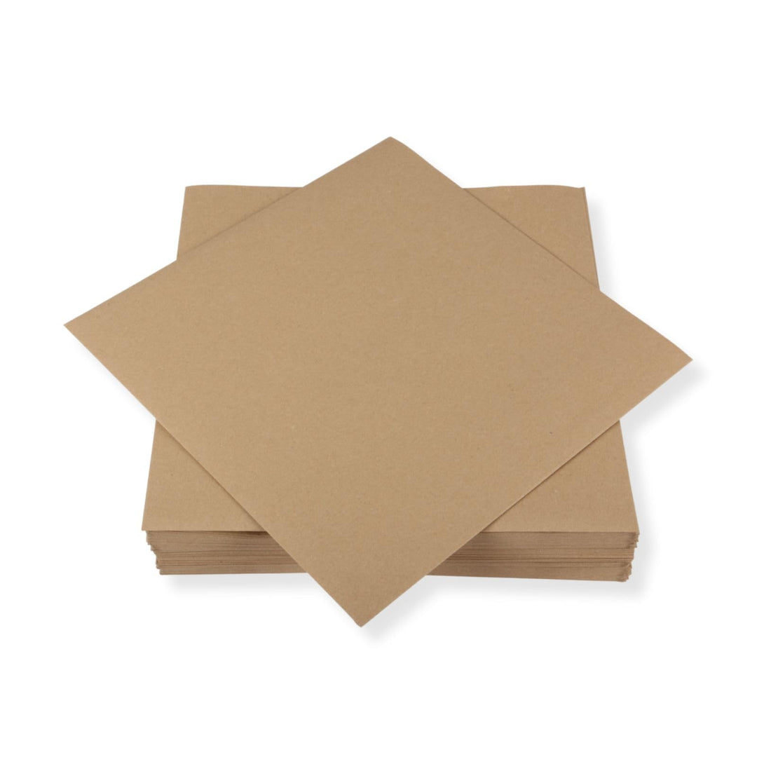 100 St. LP Schutzhüllen für Umweltbewusste, braunes Papier 90 g. 325x325 mm, Ökologische LP Schallpl