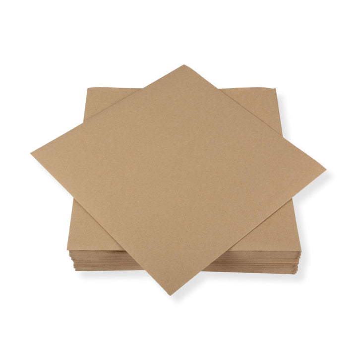 100 St. LP Schutzhüllen für Umweltbewusste, braunes Papier 90 g. 325x325 mm, Ökologische LP Schallpl