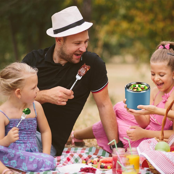 1 L Thermobehälter für Essen, Thermo Lunchbox Warmhalten Essen Edelstahl Speisebehälter Thermobehält