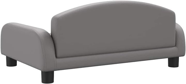 vidaXL Kindersofa Grau 70x45x30 cm Kunstleder 70 x 45 x 30 cm Grau, 70 x 45 x 30 cm Grau
