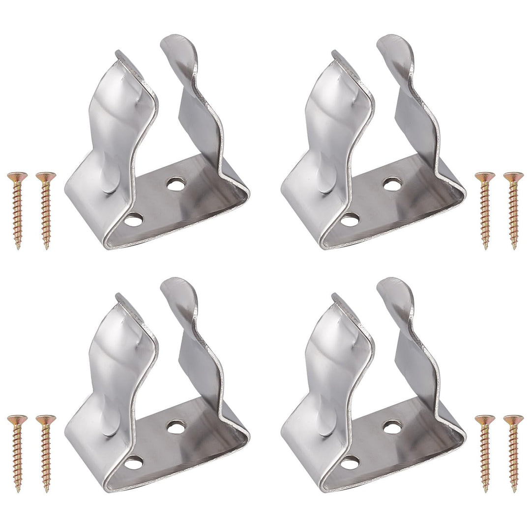 GORGECRAFT 4Stk Bootshakenhalter Mit 4Stk Schrauben Edelstahl-Federklemme Werkzeughalter Passend Für