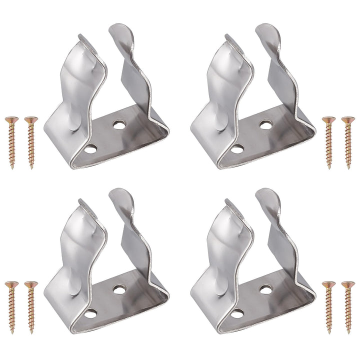 GORGECRAFT 4Stk Bootshakenhalter Mit 4Stk Schrauben Edelstahl-Federklemme Werkzeughalter Passend Für