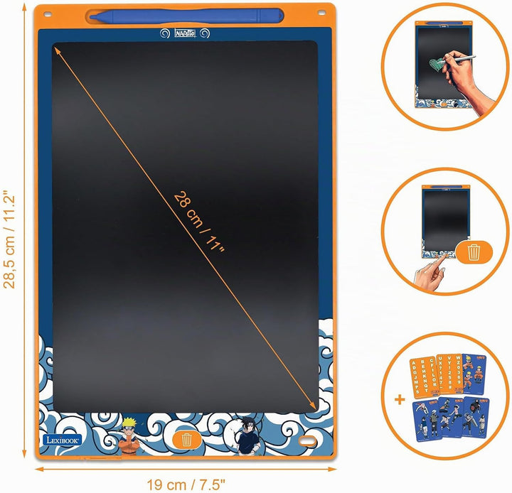 Lexibook, Naruto, Magic Slate, Künstlerisches und kreatives Spielzeug für Mädchen und Jungen, Mehrfa