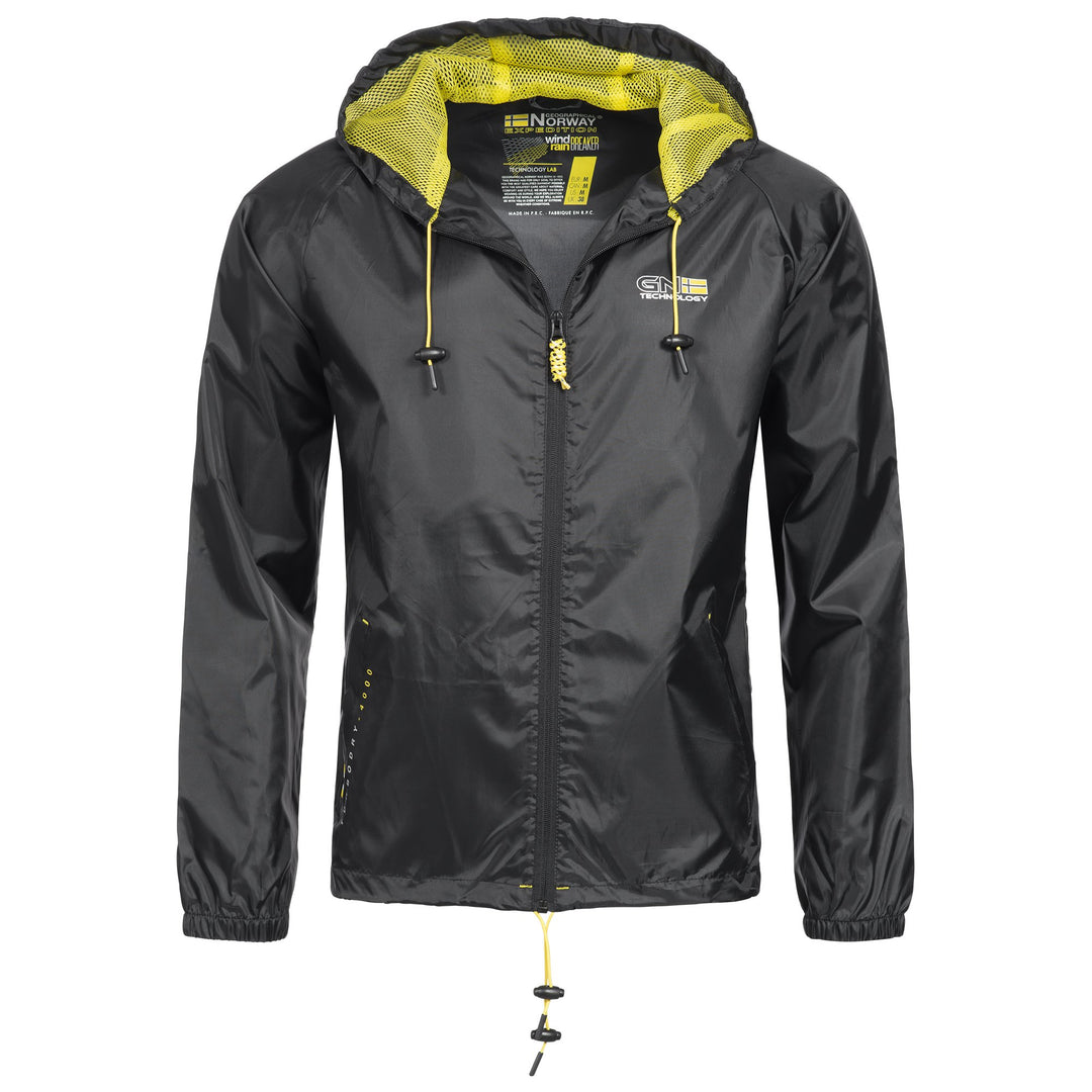Geographical Norway 92B12 Nijak Herren Regen Jacke Schwarz S