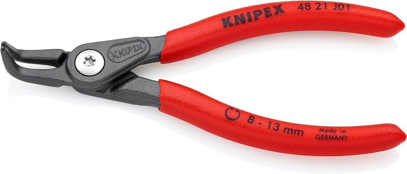 Knipex Präzisions-Sicherungsringzange für Innenringe in Bohrungen grau atramentiert, mit rutschhemme