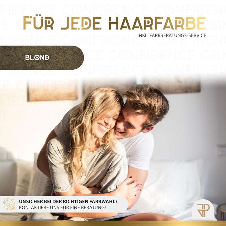 JP Confidence - Premium Streuhaar zur Haarverdichtung - Friseurqualität - 100% natürlich - Authentis