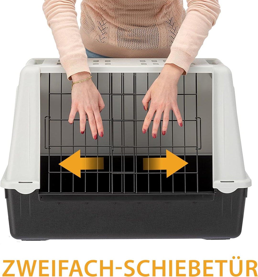 Ferplast Hundebox Auto für kleine Hunde ATLAS CAR MINI, Hundetransportbox, Tiertransportbox, 72 x 41