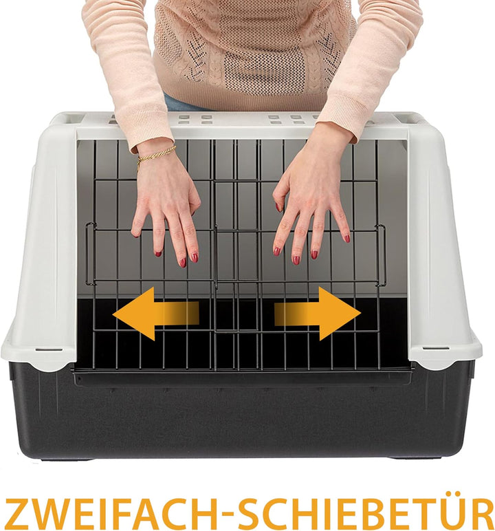 Ferplast Hundebox Auto für kleine Hunde ATLAS CAR MINI, Hundetransportbox, Tiertransportbox, 72 x 41