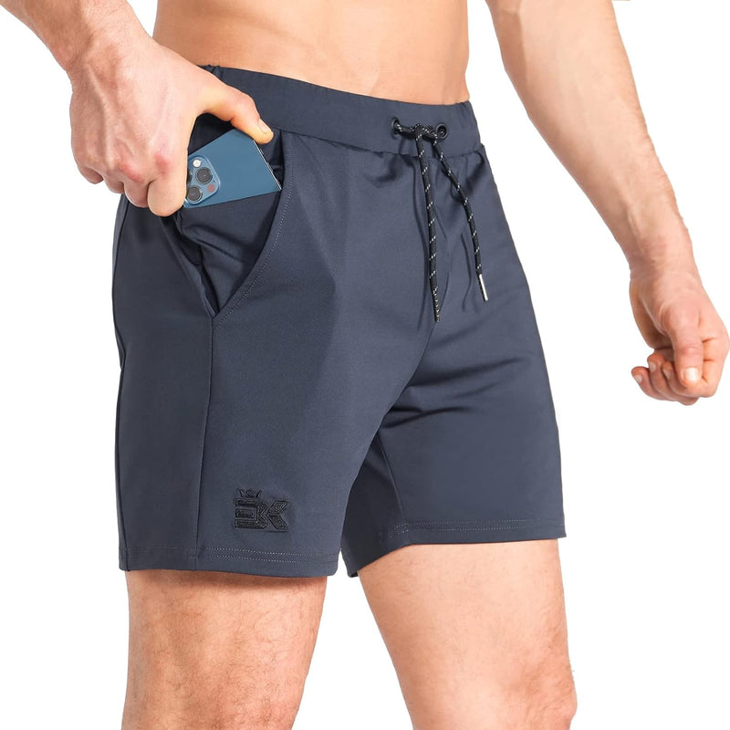 BROKIG Herren Sport Shorts Schnell Trocknend Kurze Hose Sporthose Trainingsshorts für Laufsport S Du