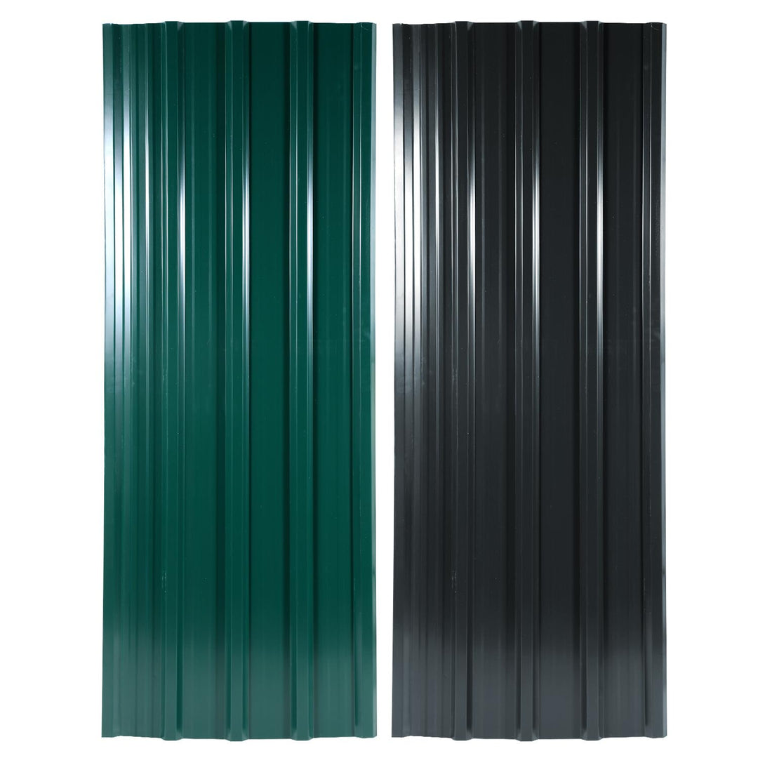 24x Trapezblech 129x46cm = 14m² Profilblech Dachblech Verzinkt Wellblechplatten für Dach Gerätehaus