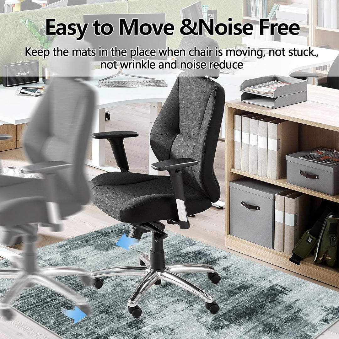 Famibay Bodenschutzmatte BüRostuhl Unterlage 90x120cm Unterlage Schreibtischstuhl Grau rutschfest Bü