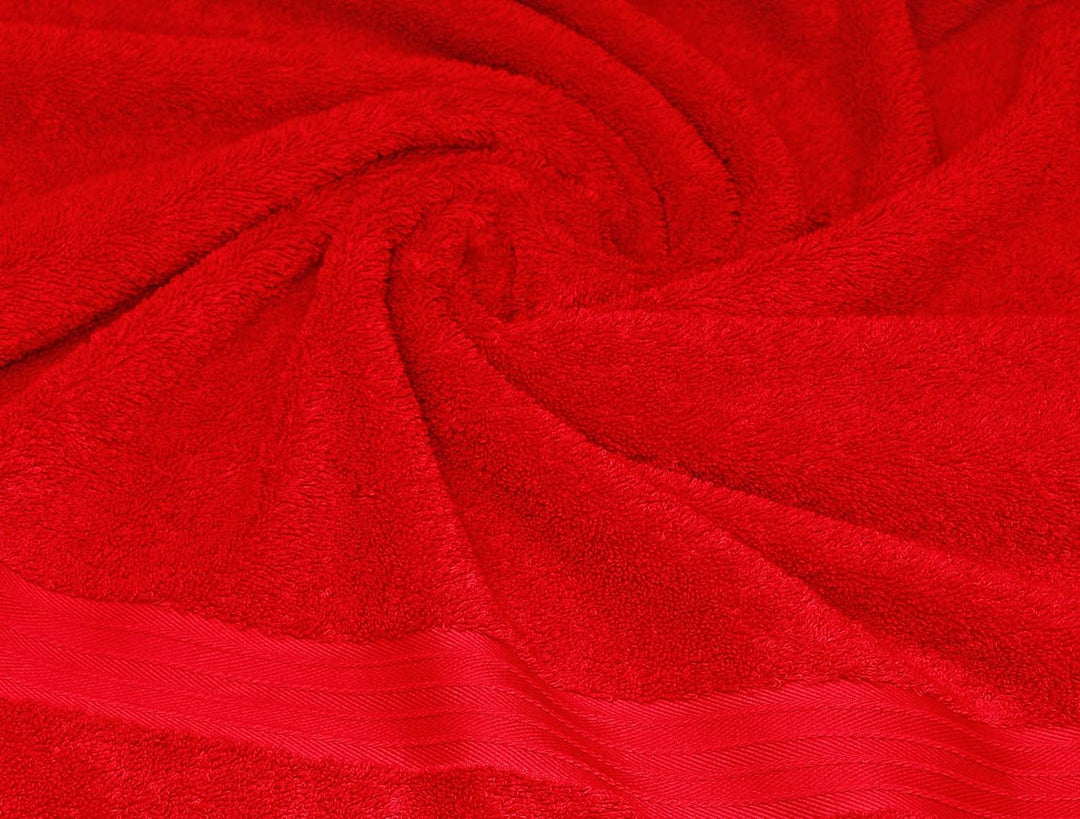 Lashuma Frottee Handtuch mit Sternzeichen Stier Bestickt, 70x140cm Linz Liegetuch Scharlach Rot Stie