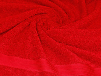 Lashuma Frottee Handtuch mit Sternzeichen Stier Bestickt, 70x140cm Linz Liegetuch Scharlach Rot Stie