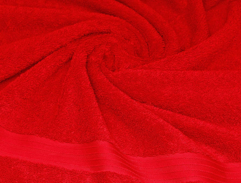 Lashuma Frottee Handtuch mit Sternzeichen Stier Bestickt, 70x140cm Linz Liegetuch Scharlach Rot Stie