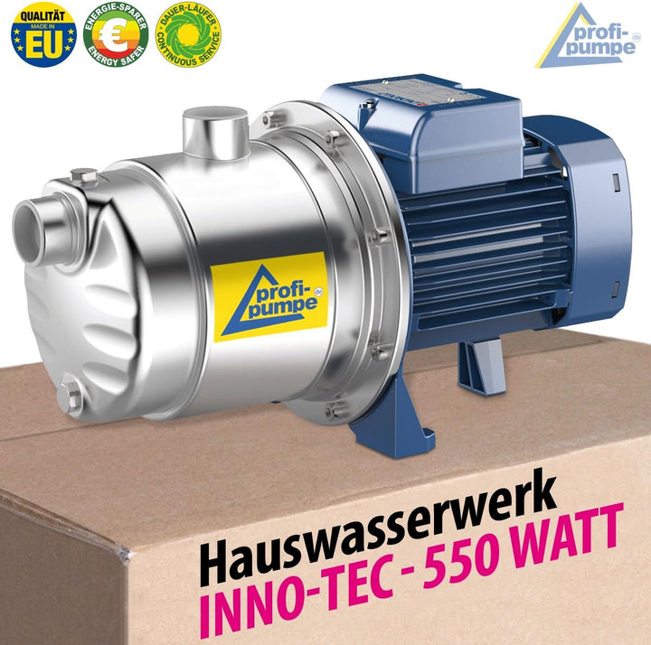 HAUSWASSERWERK HAUSWASSERAUTOMAT SELBSTANSAUGEND KREISELPUMPE PUMPE INNO-TEC LEISE ENERGIESPARSAME E