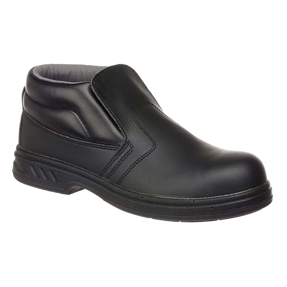 Portwest Steelite Schlupf-Sicherheitsstiefel S2, Grösse: 45, Farbe: Schwarz, FW83BKR45 45 EU Schwarz