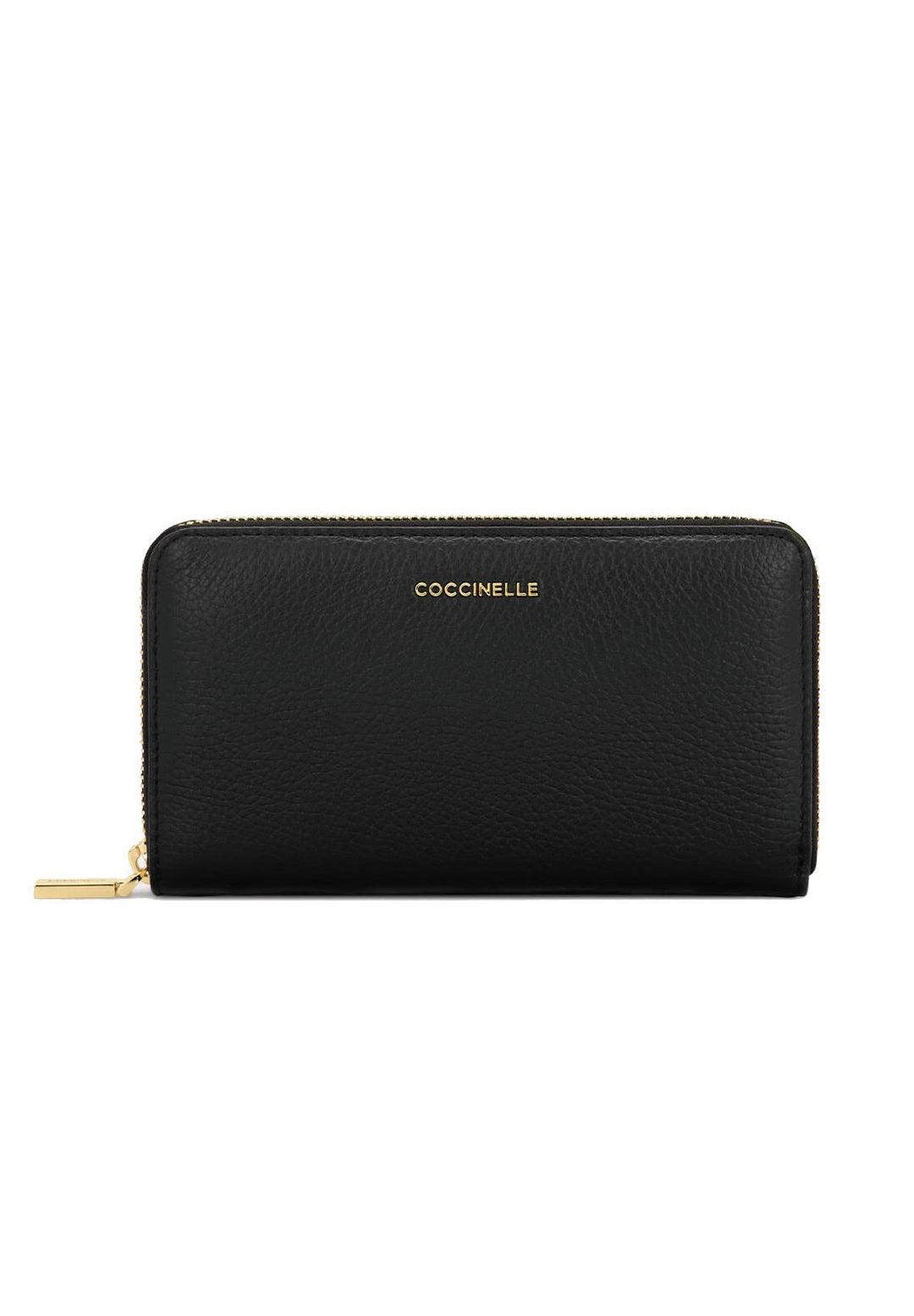 COCCINELLE Metallic Soft Wallet Grained Leather Noir Noir Einheitsgrösse, Noir Einheitsgröß