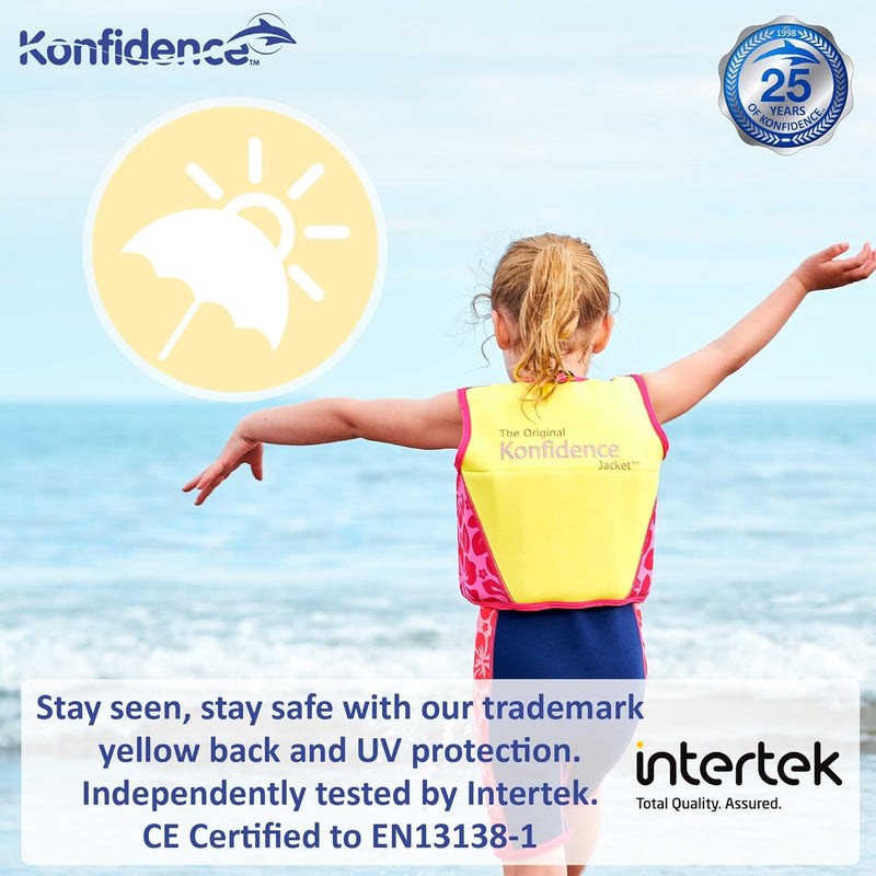 Konfidence Jacket - Premium Swim Vest for Kids (Ages 1.5-7yrs) | Adjustable Buoyancy | UKCA & CE Com