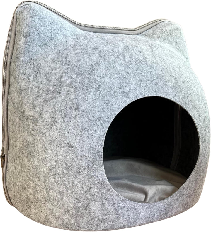 Katzenhöhle Filz für Katzen. Katzen Bett. Bed Rest. Cat Bed. Katzenbett Höhle und Katzen Kissen Inbe