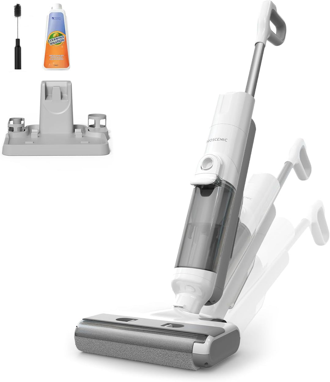 Proscenic F10 Ultra Nass Trockensauger, 60 Min Staubsauger mit Wischfunktion, Saugwischer Smart 3 in