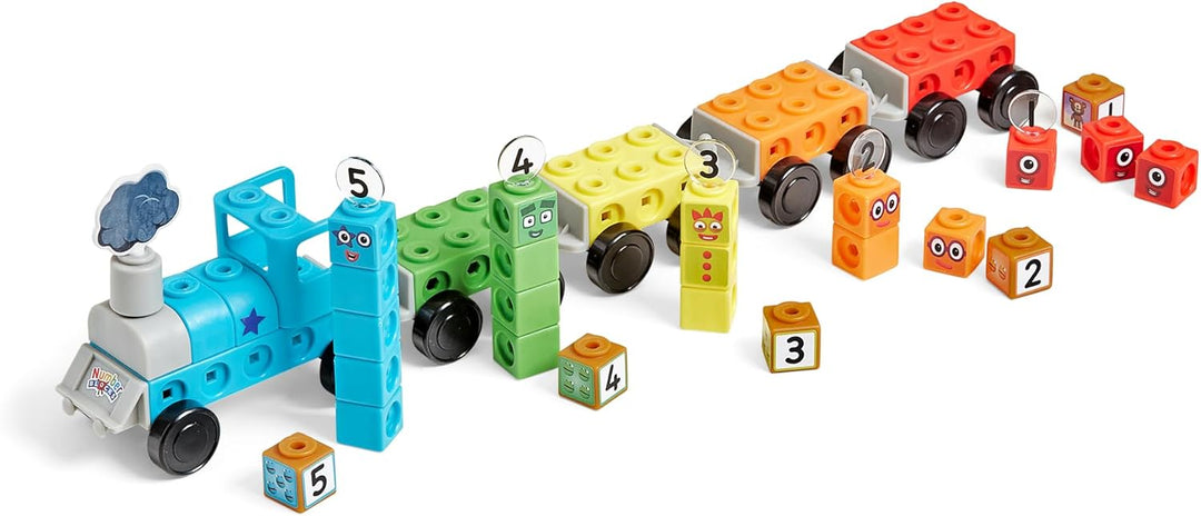 Learning Resources MathLink Würfelset Numberblocks Expresszug, Alter 3 4 5 6, Spielzüge, CBeebies Sp