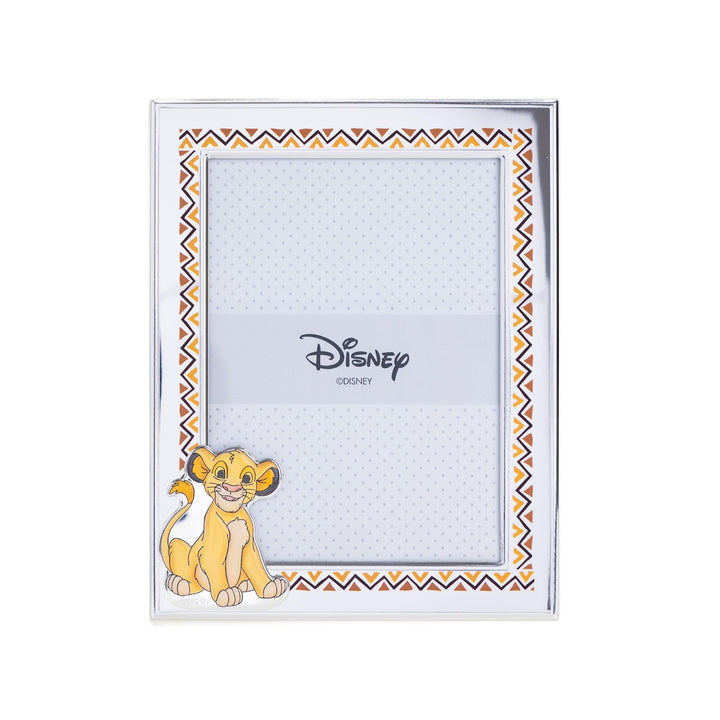 VALENTI & CO. Disney Baby – König der Löwen Simba – Bilderrahmen aus Silber für Kinder, Geschenkidee