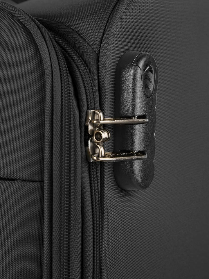 Stratic taska Handgepäck Koffer | Kabinentrolley mit 4 Rollen, einem Zahlenschloss, arretierbarer Gr