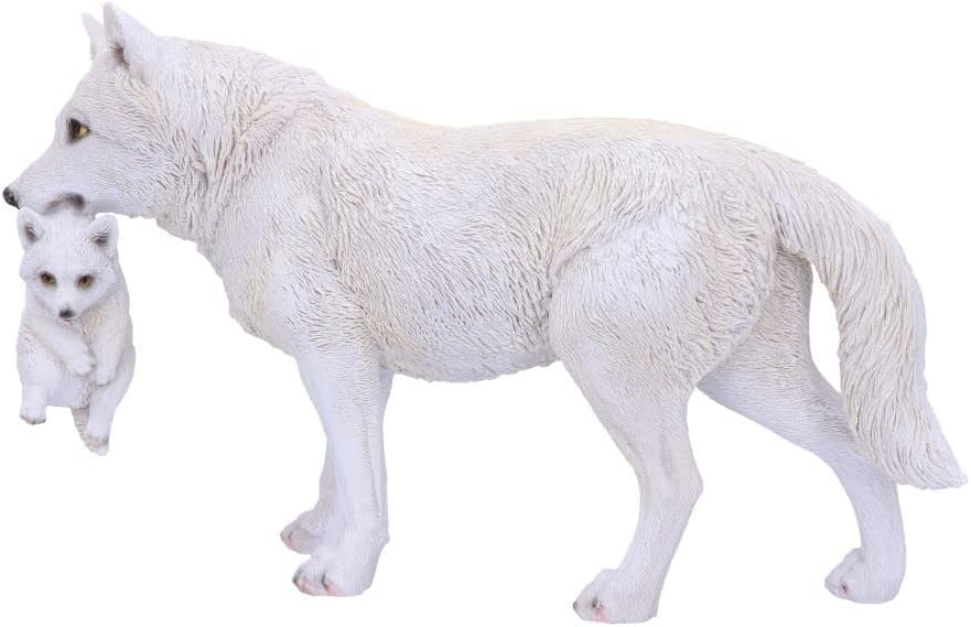 Nemesis Now Winter Bond Wolves Figur, Weiss, 30 cm