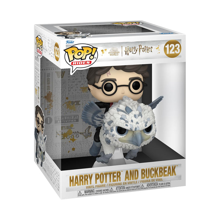 Funko POP! Rides Deluxe: Harry Potter Prisoner of Azkaban - Harry & Buckbeak - Vinyl-Sammelfigur - G