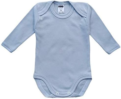 MEA BABY Unisex Baby Langarm Body aus 100% Baumwolle im 5er Pack, Baby Body mit Aufdruck für Mädchen