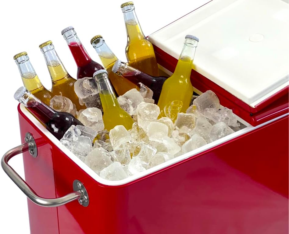 Kailua Cooler - Kühlbox, Kühlwagen, Getränkekühler Rot, Rot