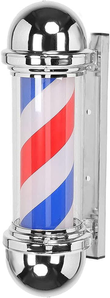 LED-Blinker Barber Shop Pole, Barber Shop Schild, Salon Shop für Schönheitssalon(Europäischer Standa